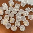 thumbnail image 4 of 10Pcs Mini Clear Square Box Empty Case with Lid for Earplugs Pills Jewelry, 4 of 10