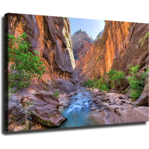Zion Rocky Mountain National Park Canvas Wall Decor Art Painting Prints on Modern Posters Prints Artwork for Living Room, Bathroom,Bedroom,Home (8x12inch,Unframed)