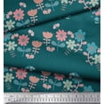 thumbnail image 3 of Soimoi Modal Satin Fabric Floral,Tree & Owl Kids Printed Fabric 1 Yard 42 Inch Wide, 3 of 3