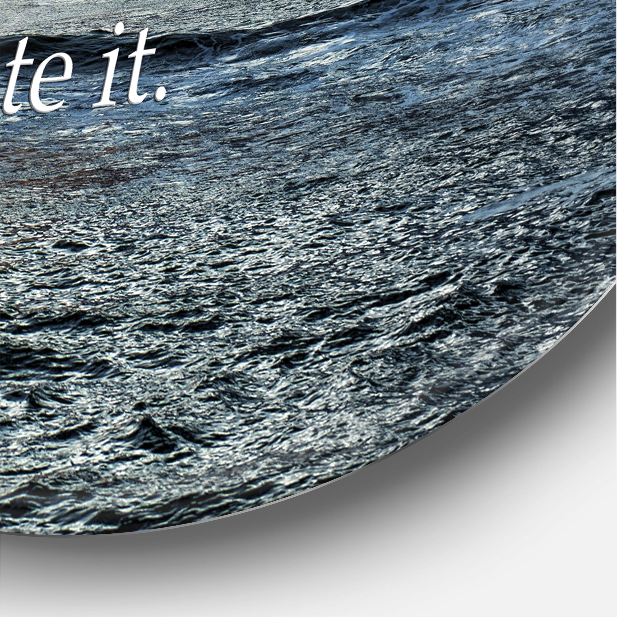 The Best Way To Predict The Future Is To Create It Blue Ocean 11 in x 11 in Painting Art Prints, by Designart