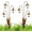 B-2PCS, variant on Flamed Copper Three Calla Lilies Garden Stake with Bells – Rain Catcher Flower Handmade – Rustic Wind Chime Ornament for Yard (1PCS)