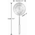 thumbnail image 2 of Solid Stainless Steel Spider Strainer Skimmer Ladle for Cooking and Frying, Kitchen Utensils Wire Strainer Pasta Spoon, 2 of 7