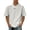 Gray, variant on Mens Tshirts Solid Basic Short Sleeve Lapel Collar Soft Pique Cotton Classic Casual Tops M-3XL