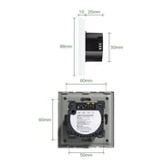 1/2/3Gang Touch Light Switches Glass Panel Wall Touch Screen Switch White Home Led Power Switches Blue Backlight ,Easy to Installation