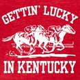 thumbnail image 3 of CafePress - Gettin' Lucky In Kentucky Women's Dark T Shirt - Womens Football Shirt, 3 of 4