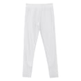 thumbnail image 5 of inlzdz Girls Elastic Waist Footless Yoga Legging Skinny Tights for Gymnastic Dancing Workout Skating White 14, 5 of 6