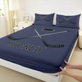 thumbnail image 3 of Feelyou Eat Hockey Sleep Bed Sheets, Ball Sports Game King Sheets, 4 Pieces, 3 of 7