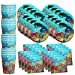 thumbnail image 2 of Ocean Sea Life Birthday Party Supplies Set Plates Napkins Cups Tableware Kit for 16, 2 of 10