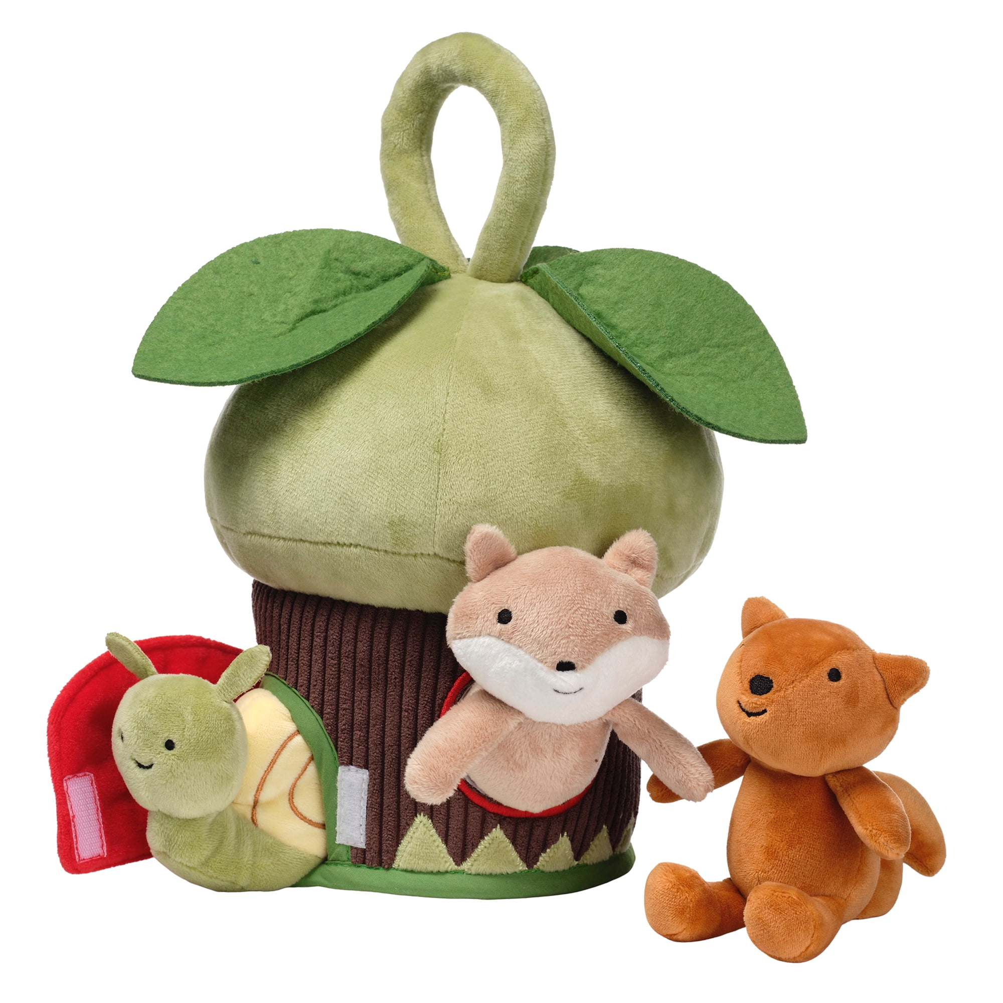 Lambs & Ivy Treehouse Soft Plush Interactive Play Set with Stuffed Animal Toys