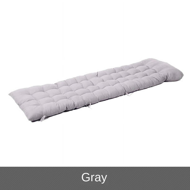 Cojín de asiento reclinable suave con respaldo y soporte para el respaldo, almohadillas largas de alta elasticidad gris