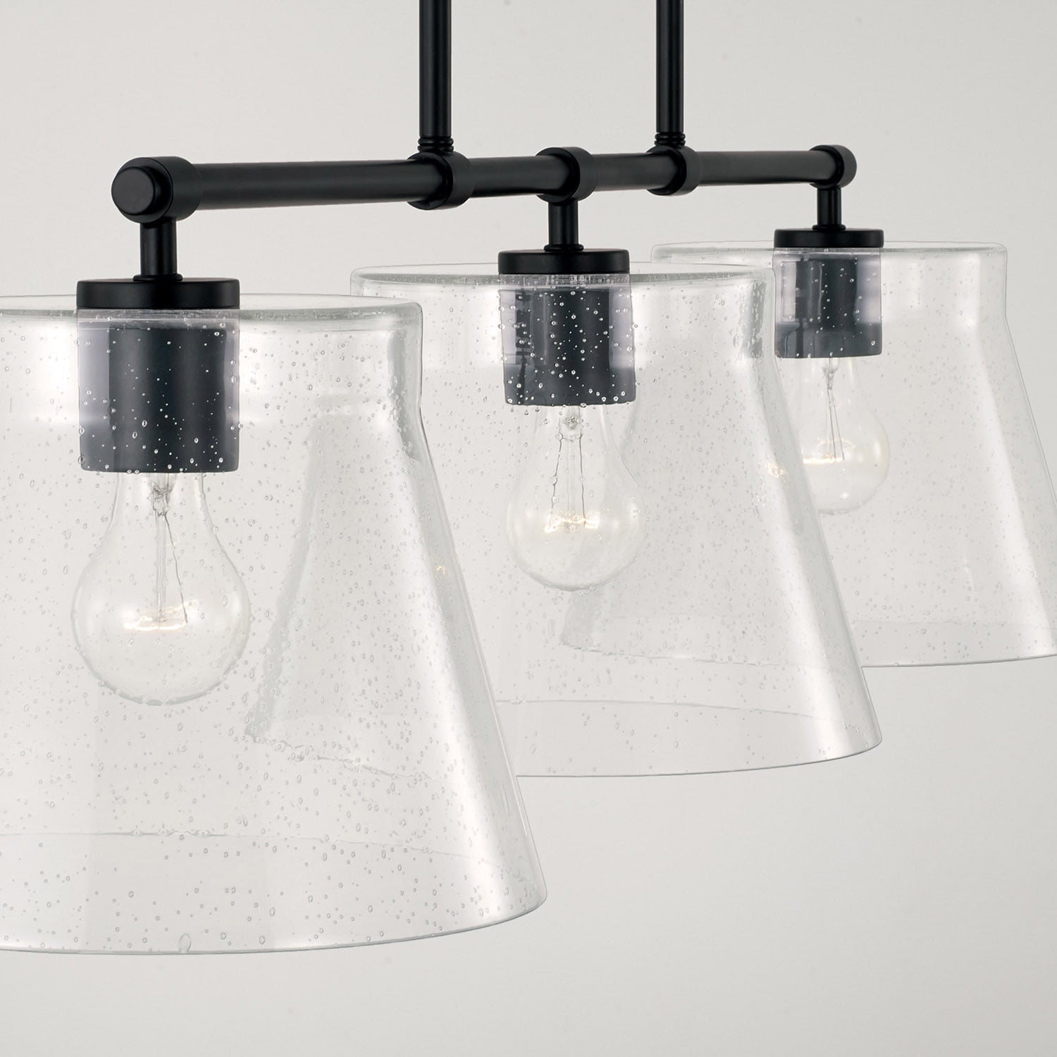 Capital Lighting 846931BN Baker 3 Light 45" Wide Linear Chandelier - Nickel