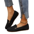 thumbnail image 2 of Willtoo Women's Casual Flat Shoes Comfortable Mom Footwear Solid Color Everyday Walking Slip On Loafers for Women, 2 of 5