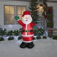 thumbnail image 2 of Gemmy Christmas Inflatable Santa , 6 ft Tall, Multi, 2 of 4