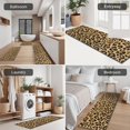 thumbnail image 5 of Brown and Black Leopard Print Kitchen Rugs Sets Of 3,Kitchen Runner Rugs Non Skid Washable,Decorative Kitchen Floor Mats for Kitchen,Sink,Laundry,17"x30"+ 17"x47" + 17"x59", 5 of 6