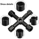 thumbnail image 5 of Llave de orificio triangular y cuadrado para medidores eléctricos y gabinetes de control, juego de llaves multiusos de 4 vías para caja eléctrica negra, 5 of 5