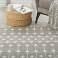 thumbnail image 6 of Nourison Grafix Moroccan Grey 5'3" x ROUND Area Rug, (5 Round), 6 of 8