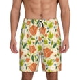 thumbnail image 3 of Lsque Rose Daisy Mens Sleep Pajama Shorts,Short Pajama Pants, Cotton Ultra-Soft Knit-Medium, 3 of 9