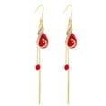 thumbnail image 2 of Kiplyki Vintage Earrings Temperament Advanced Pearl Earrings Peacock Earrings, 2 of 8