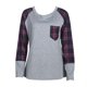 thumbnail image 1 of Jerseys De Manga Larga Con Estampado De Cuadros A Cuadros Para Mujer, Camisetas (M)-125327.02 Tmvgtek Mujer, 1 of 7