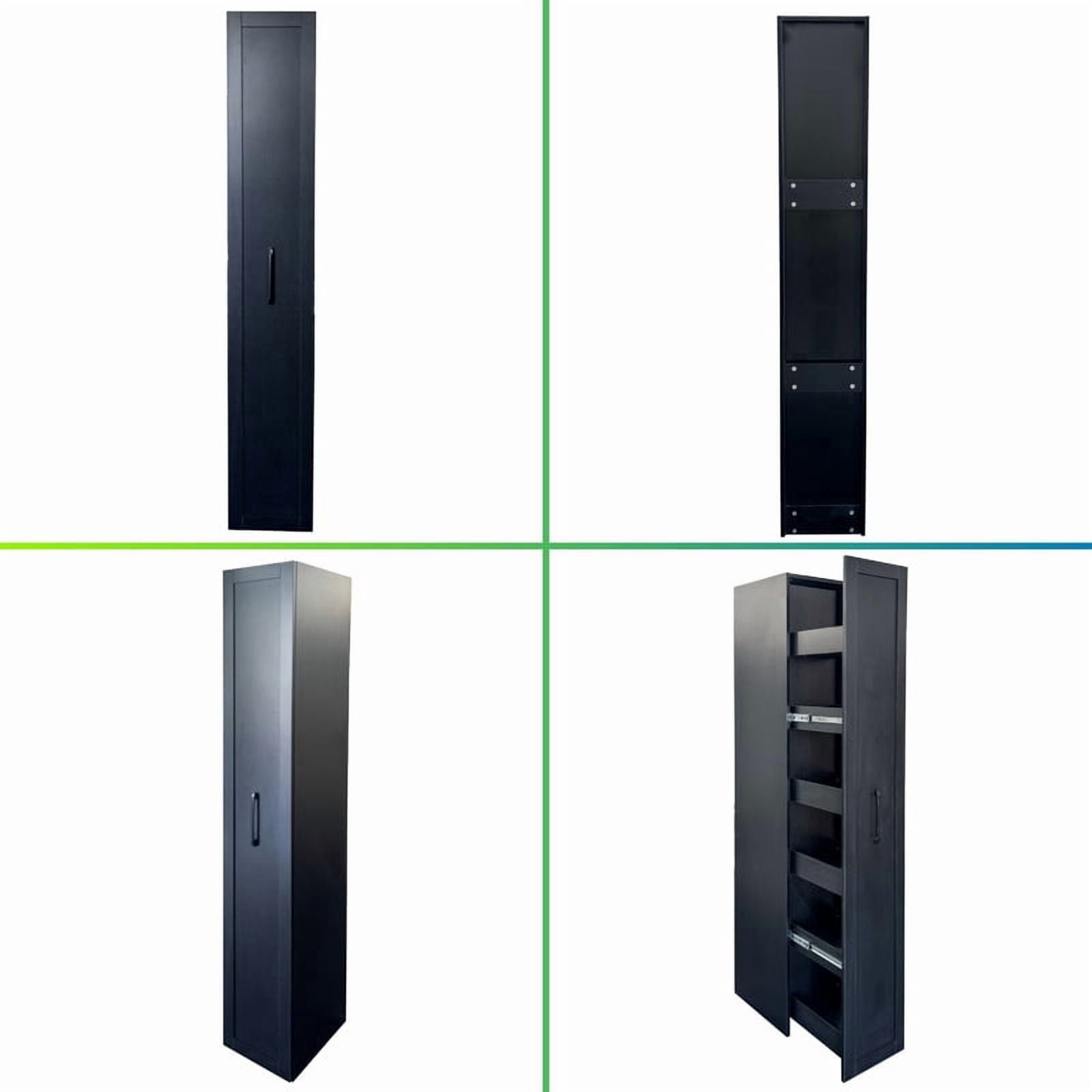 70''H 6-Tier Dustproof Rolling Storage Shelf Cabinet with Wheels, Kitchen Storage Rack with Casters