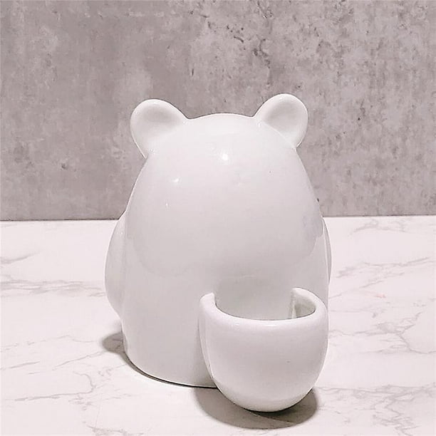 Botella de cerámica para mascotas, dispensador de agua pequeño, bebedero silencioso, cuenco de comida para hámster, dispensador de agua de cerámica blanca para hámster, erizo, chinchilla, hurón,