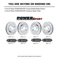 thumbnail image 2 of PowerSport Front Rear Brakes and Rotors Kit |Front Rear Brake Pads| Brake Rotors and Pads| Ceramic Brake Pads and Rotors |fits 2008-2018 Volvo S60, S80, V60, V70, 2 of 7