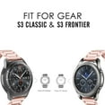 thumbnail image 3 of Gear S3 Frontier / Classic Watch Band, Replacement Solid Stainless Steel Link Bracelet Band Strap with Durable Folding Clasp for Samsung Gear S3 Frontier / S3 Classic Smart Watch (Rose Gold), 3 of 6