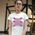 thumbnail image 3 of Tee Hunt We Don't Know How Strong We are T-Shrit Breast Cancer Awareness Women's T-Shirt Tee, White, X-Large, 3 of 5
