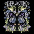 thumbnail image 2 of Junior's Lost Gods Keep Growing Butterfly Sweatshirt Black Small, 2 of 4