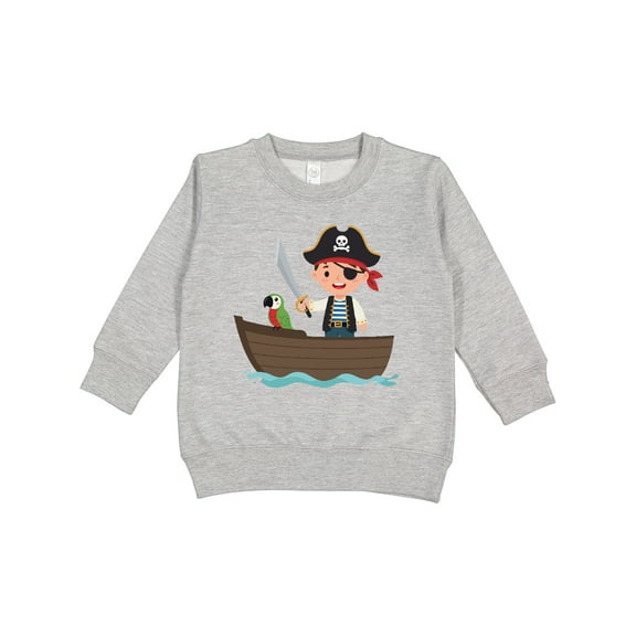 Inktastic Pirate Boy and Parrot Toddler Sweatshirt