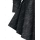 thumbnail image 4 of Camiseta de Espacio Teñido Asimétrico Rosegal Mangas largas de talla grande, 4 of 5