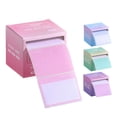 thumbnail image 3 of 4pcs Sticky Note With Pull Out Dispenser Box Self-Stick Note Pads Full Adhesive Memo Pads Sticker Label For Office Home School Meetings Supplies, 3 of 8