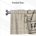 thumbnail image 3 of Black and White Harlequin Valance for Windows 1 Piece, Short Kitchen Bedroom Curtain with Rod Pocket 54" x 18", 3 of 7