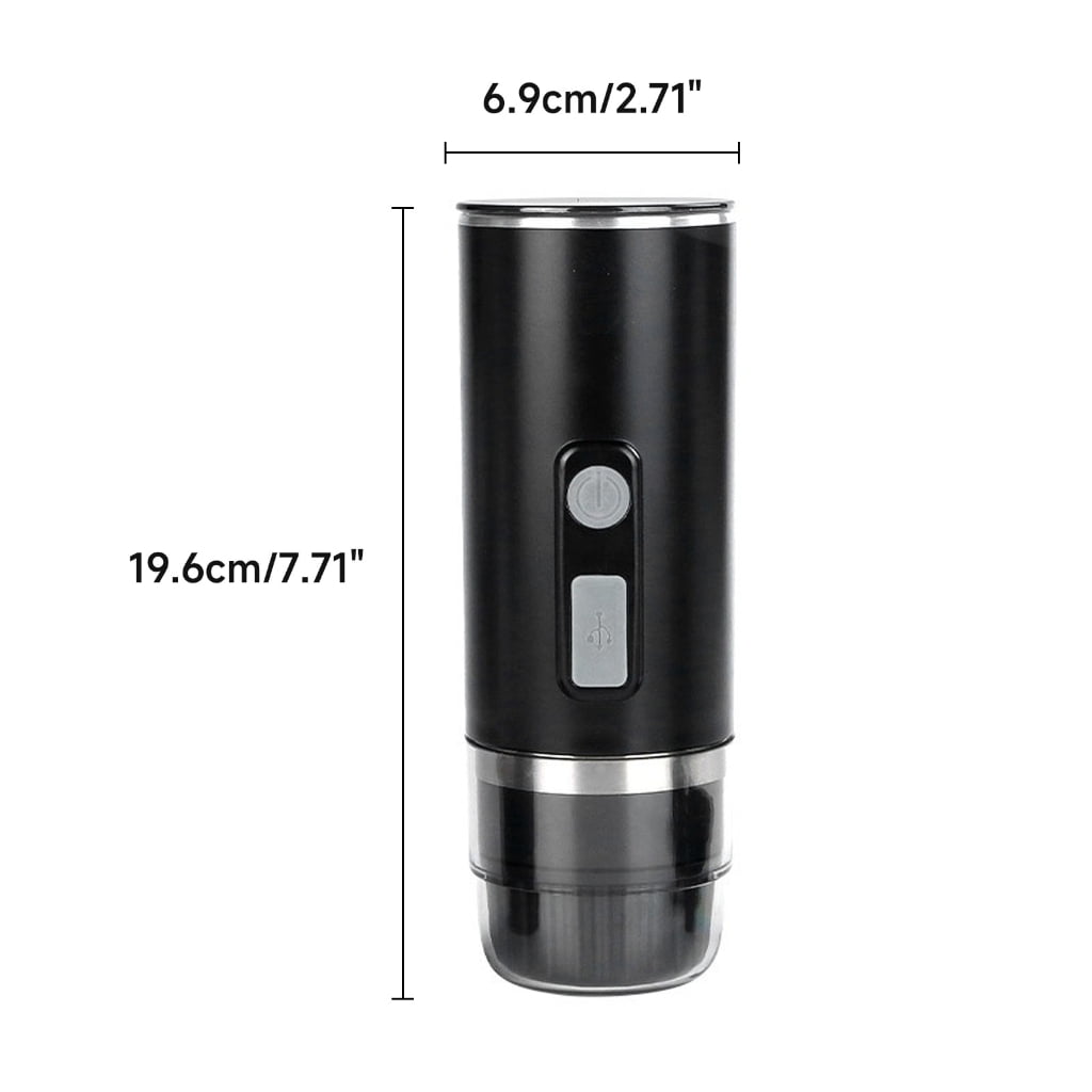 BQBQERT Portable Home Coffee Machine Fully Automatic Espresso Maker Coffee Machine Size Coffee Powder