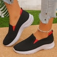 thumbnail image 2 of YOUYEDIAN Sneakers for Women Versatile Mesh Knit Round Toe Casual Soft Comfy Sneakers Fashion Slip On Stretch Walking Shoes, 2 of 5