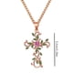 thumbnail image 5 of Collares con flores incrustadas con personalidad, collares con hojas de temperamento, colgantes, 5 of 7