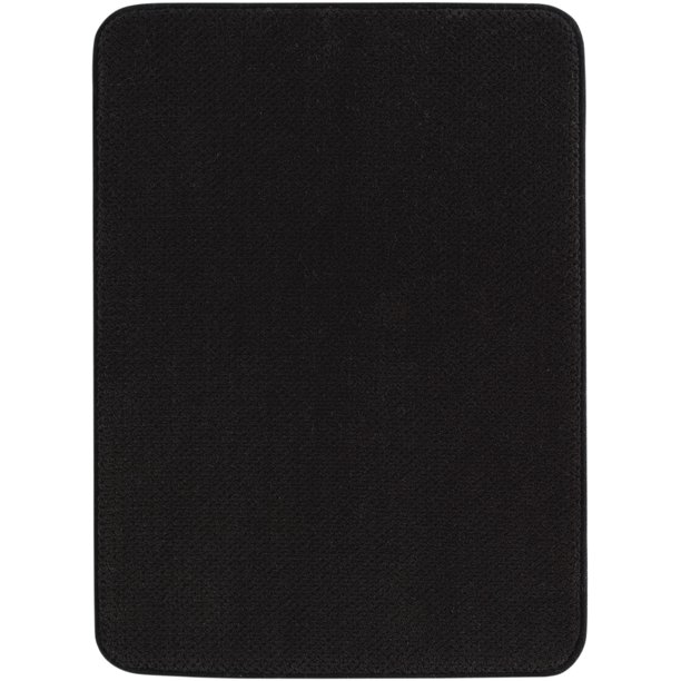 Mainstays Foam Bath Rug, Black, 17" x 23.5"