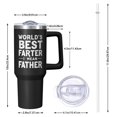 thumbnail image 2 of OBREWU World's Best Farter Tumbler with Handle and Lid,40oz World's Best Farter Double Wall Vacuum Insulated Tumbler,World's Best Farter Cups Gift for Women and Men, 2 of 7