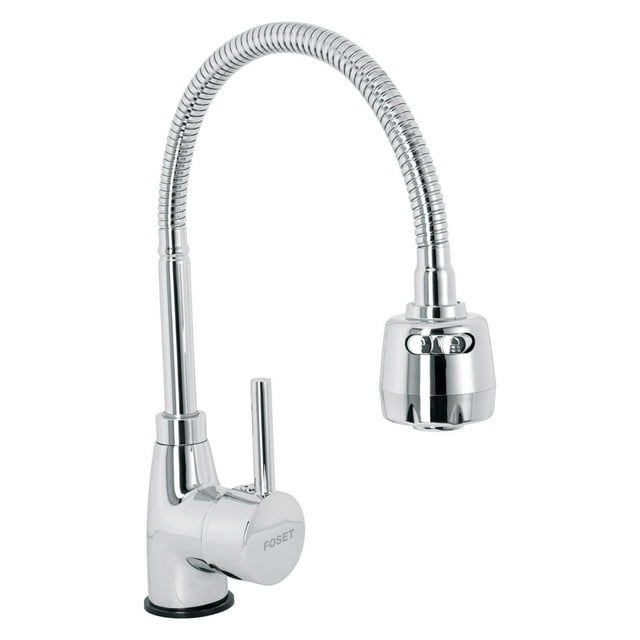 Monomando para fregadero Foset TBF-87 cromo Cuello flexible