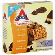 Atkins Nutritionals Day Break Bar,Chocolate Chip Crisp, 1.2 OZ