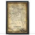 thumbnail image 2 of Clemson Vintage Map Prints Canvas, South Carolina Map Art Canvas, Canvas, Clemson Map City style vintage Canvas , Canvas Wall Art, Street Map Artwork Canvas, 2 of 6