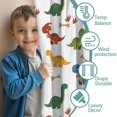 thumbnail image 3 of Blackout Kids Curtains,White Dinosaurs Bones Footprints Pattern Childrens Insulated Curtains Set Of 2,Bedroom Essentials,Toddler Room Decor 42"x54", 3 of 5