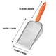 thumbnail image 3 of Tamiz Portátil de Acero Inoxidable para Jardín con Mango de Acero Inoxidable para Cribado de Arena de Compost, Malla de 2,8 X 2,8 Mm, Color Naranja, Ideal para Plantar En El Jardín y Colador de Cocin, 3 of 5