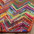 thumbnail image 2 of SAFAVIEH Nantucket Akilah Zigzag Stipes Cotton Area Rug, Pink/Multi, 2' x 3', 2 of 5
