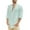 Green, variant on Durtebeua Mens Casual Long Sleeve Cotton Linen Shirts Buttons Down Solid Plain Roll-Up Sleeve Summer Beach Shirts White,M