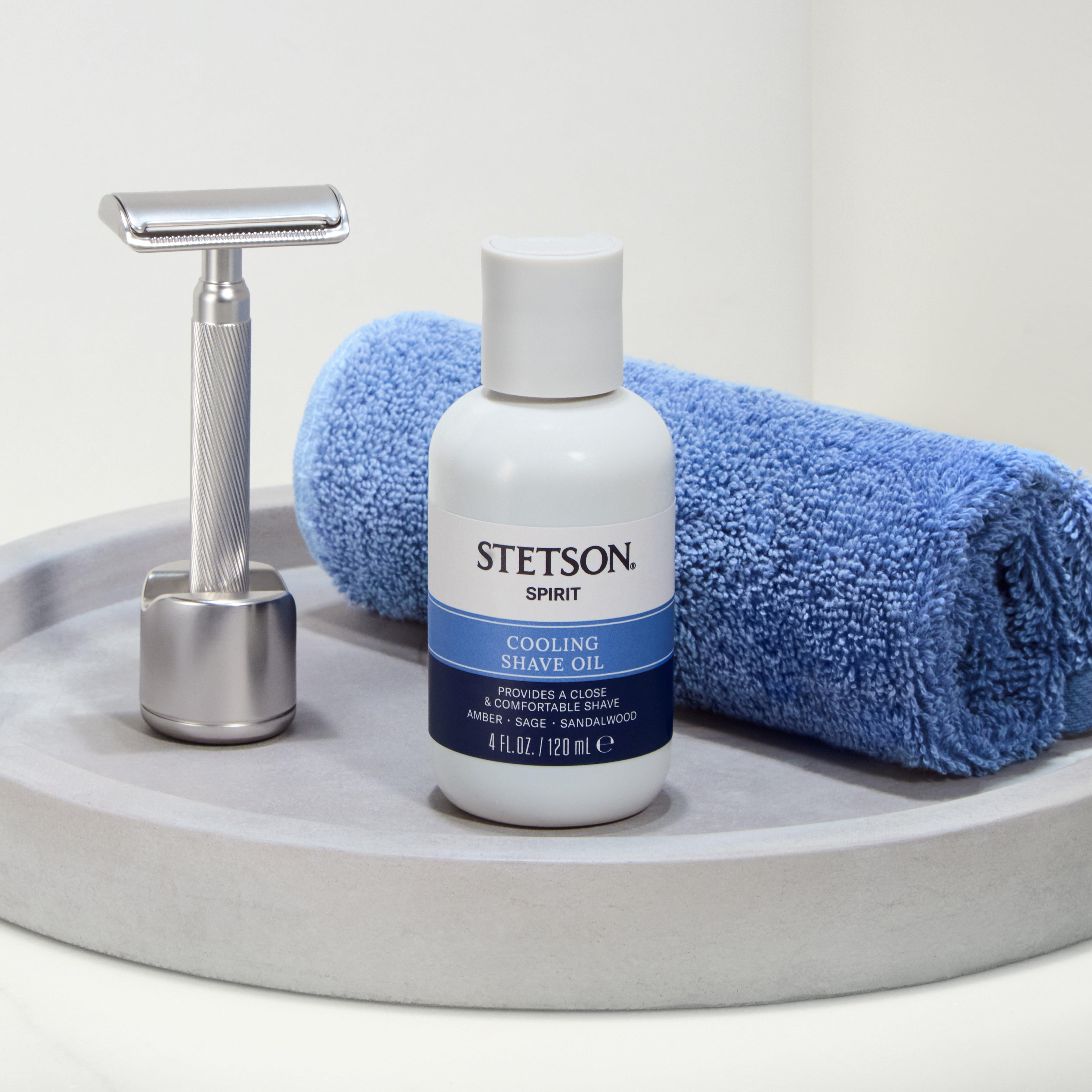 Stetson Spirit Cooling Shave Oil for Men 4.0 fl. oz.