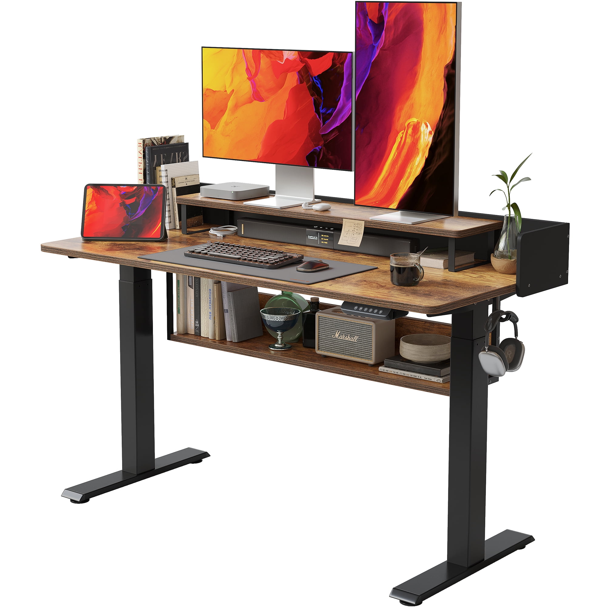FEZIBO 55x24 Inches Standing Desk Adjustable Electric Height with