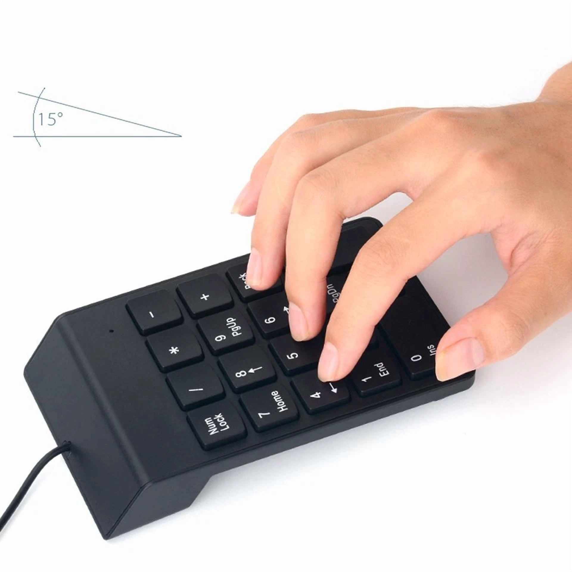 BUTTERFLY- 18 Key Portable Wired Numeric Keypad Keyboard For Laptop Notebook Pc Computer