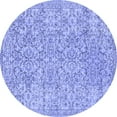 thumbnail image 1 of Ahgly Company Indoor Round Persian Blue Traditional Area Rugs, 7' Round, 1 of 4