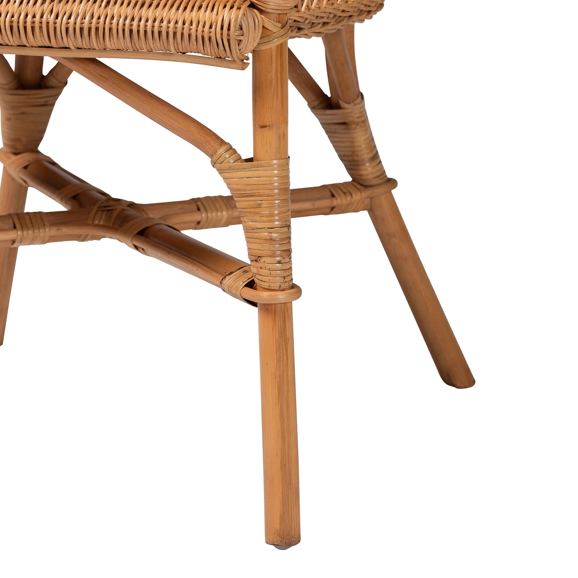 bali & pari Abigale Boho Dining Chair, Light Honey